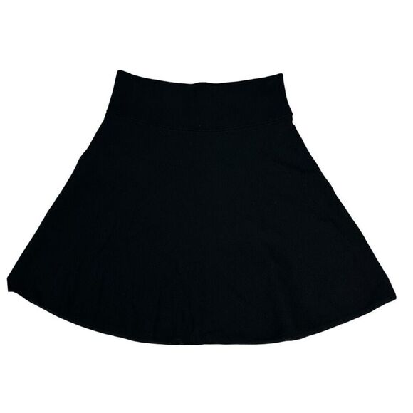 J. Crew Black Sweater Knit Mini Flare Skirt size Medium j7250 - Picture 1 of 5